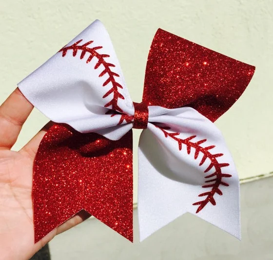 Kids Cheerleader Cheer Bows Fashion Top Quality Colorful Design OEM China Wholesale High Quality Solid Color Hair Band Cheer Bow