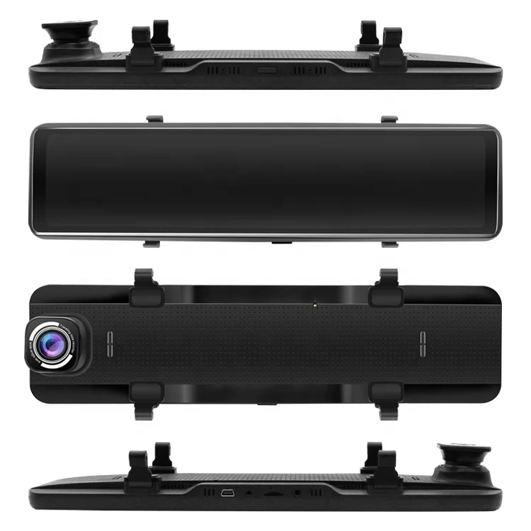 New Arrival 12 inch Rearview Mirror Dash Cam Dual 1080P Front and Rear Recording Car Camera for RIGHT Hand Driving