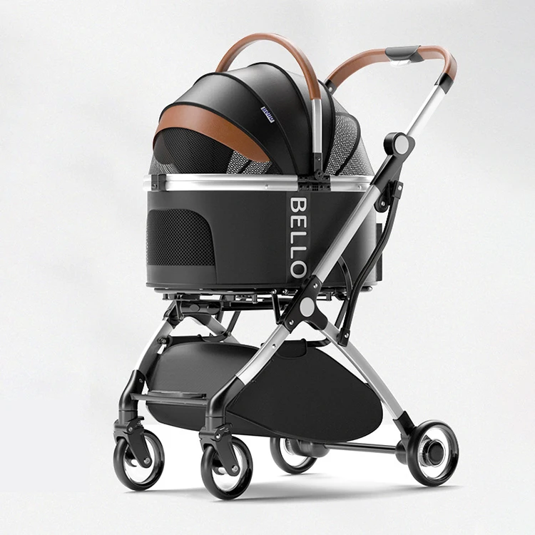 OEM уличная Съемная моющаяся многофункциональная Роскошная прогулочная коляска для домашних животных портативная складная дорожная