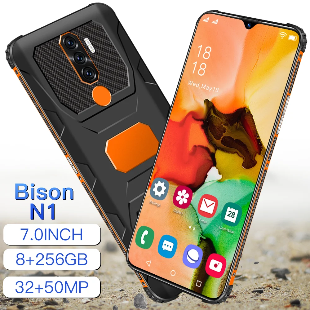  Новый высококачественный tecno pova Bison N1 7 0 дюймовый перфорированный экран 8 ГБ + 256 Android11 5g Techno Tecno мобильный