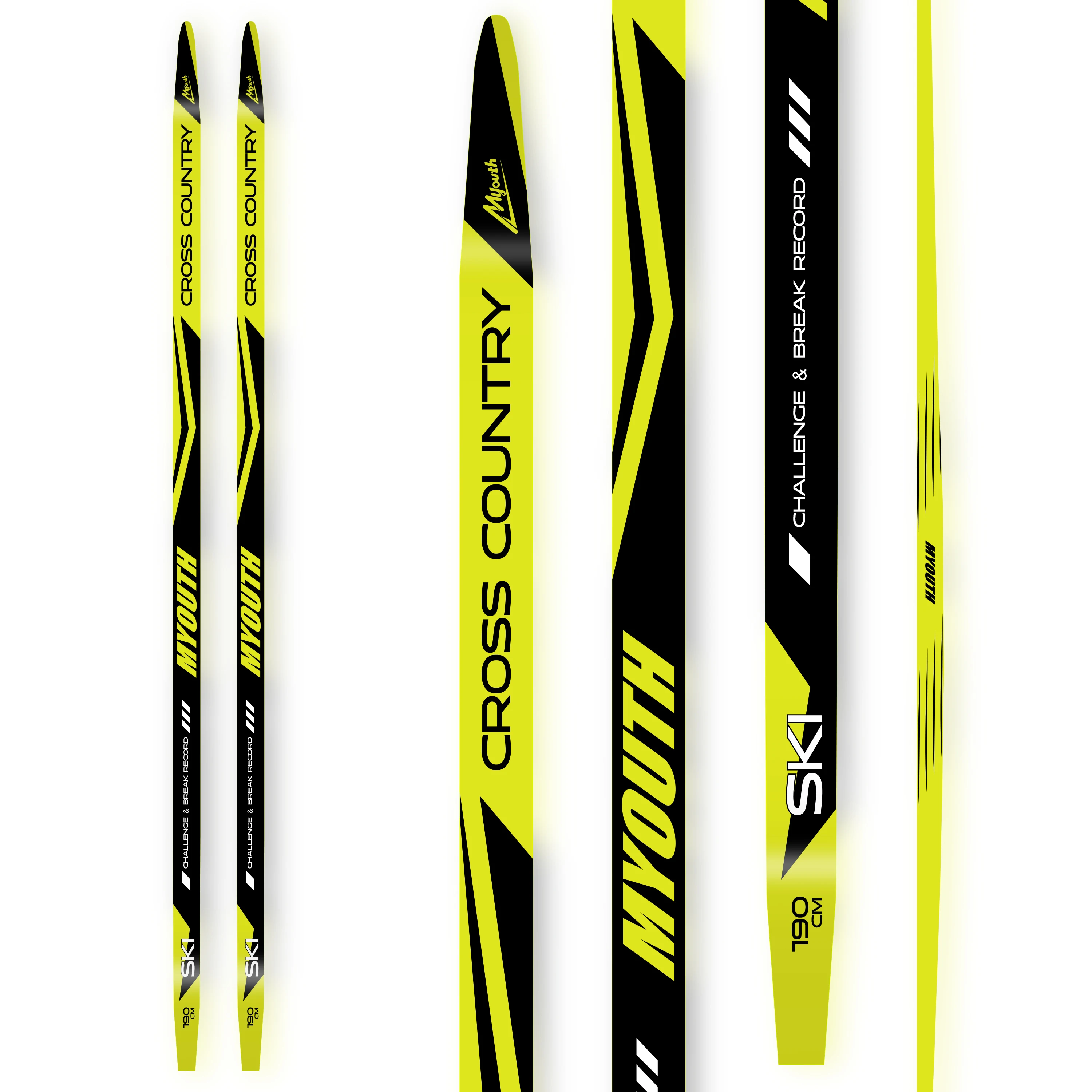 Chinese Manufacturer Customized Kids Adult Cross Country Skin Skis Snow Adult