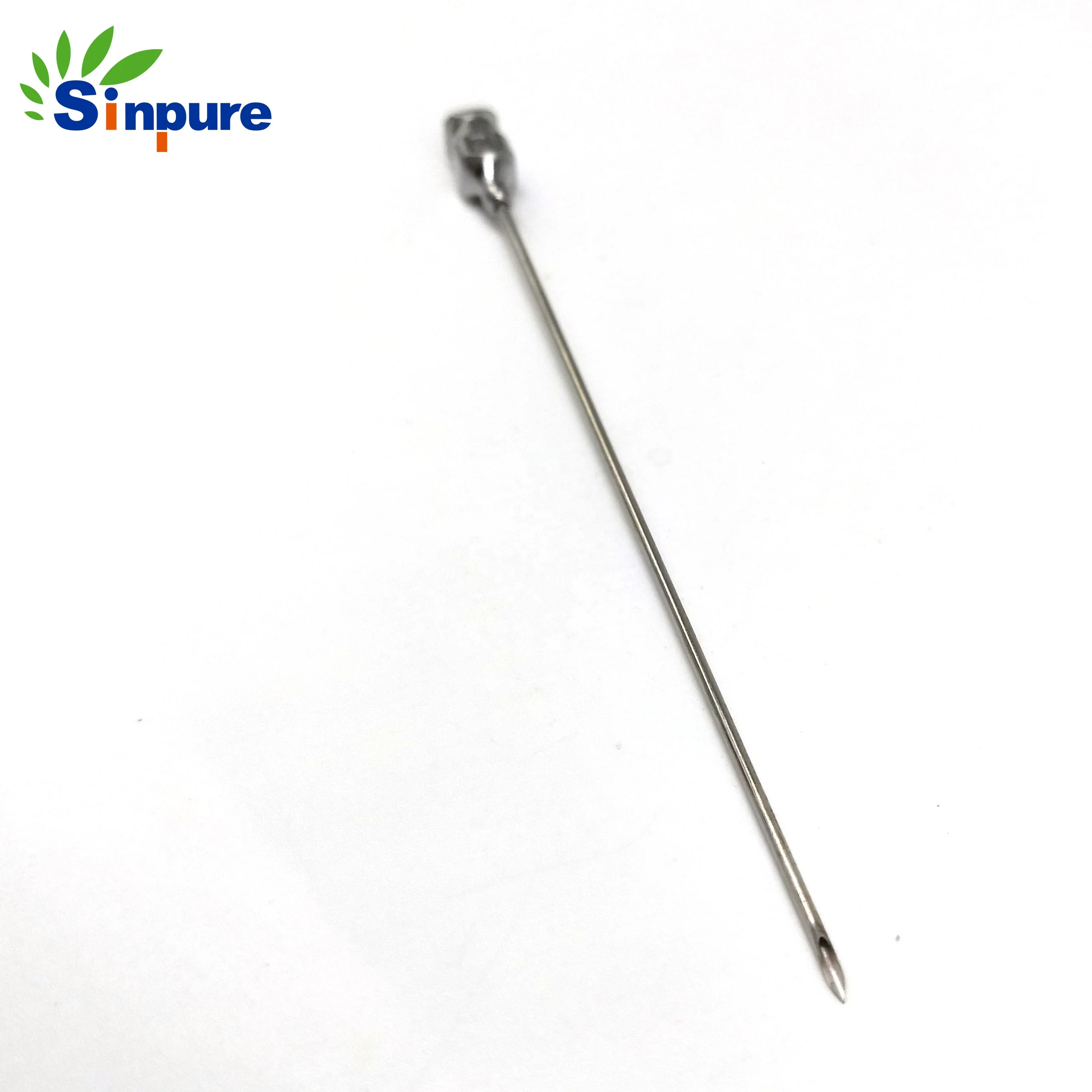 Customized Stainless steel 21G veterinary needle with luer lock for animal use