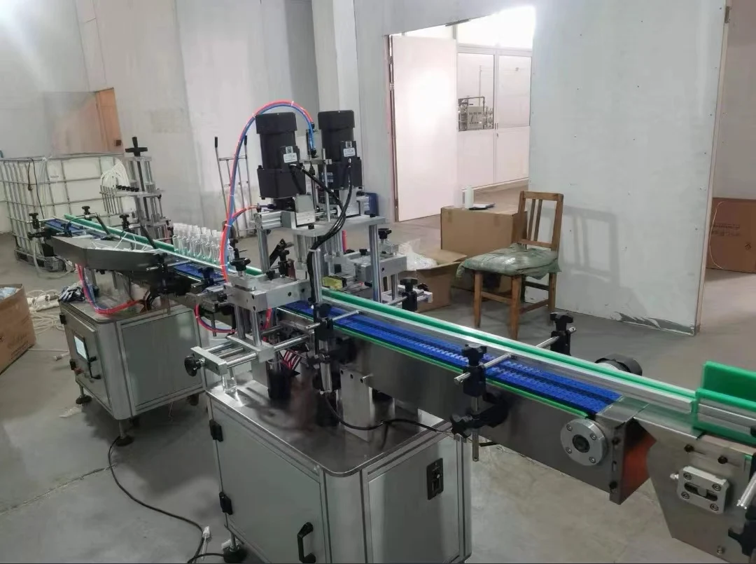 Fully Automatic 6000 Bottles Per Hour Filling Production Line Shampoo Viscous Liquids Customizable Core Engine PLC Made China