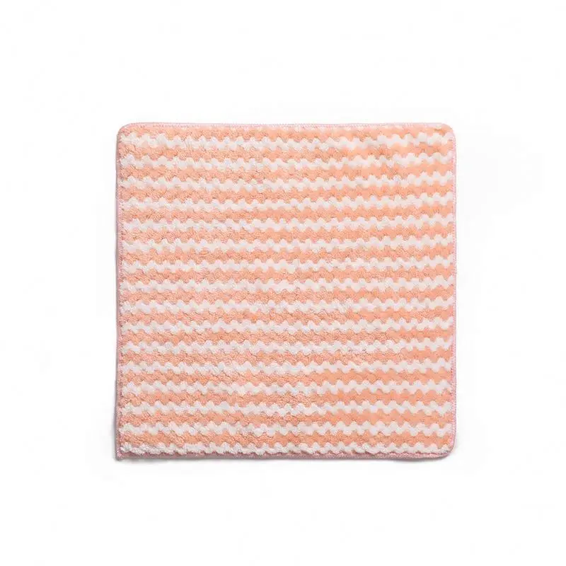 New 25*25cm Thickened Wave Dish-Washing Cloth Dish-Washing Cloth Cleaning Kitchen Household Dish-Washing Cloth
