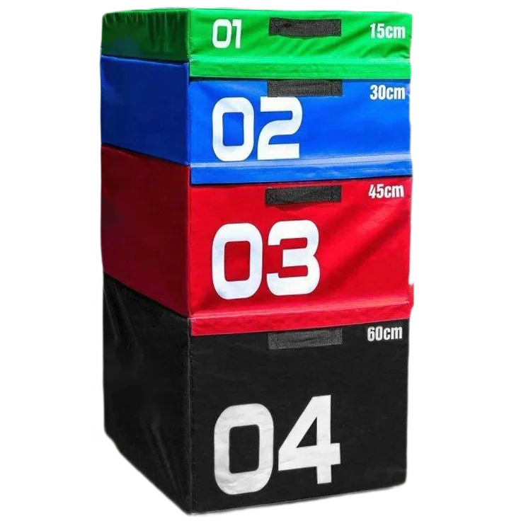 Soft Plyometric Box Gym Fitness Jump Box 4 in 1 Soft Foam Jump Box Sets