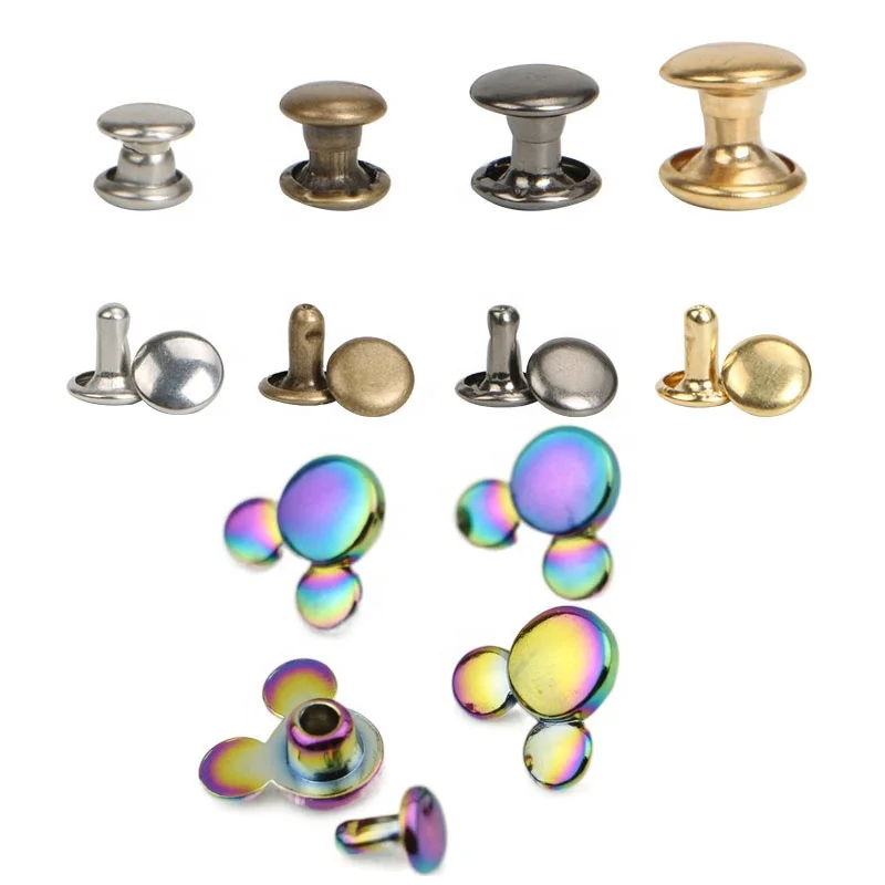 custom double cap metal denim rivet bag rivet for clothes