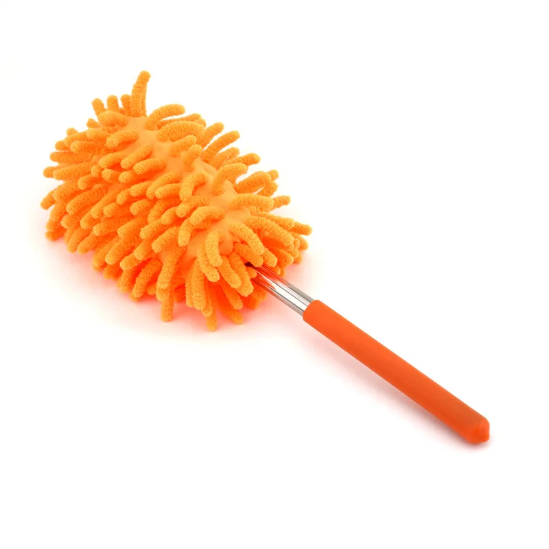 Microfiber Duster for Cleaning Washable Mini Dusters with Scalable Handle Dusting Brush for Cleaning Car Window Furniture Office