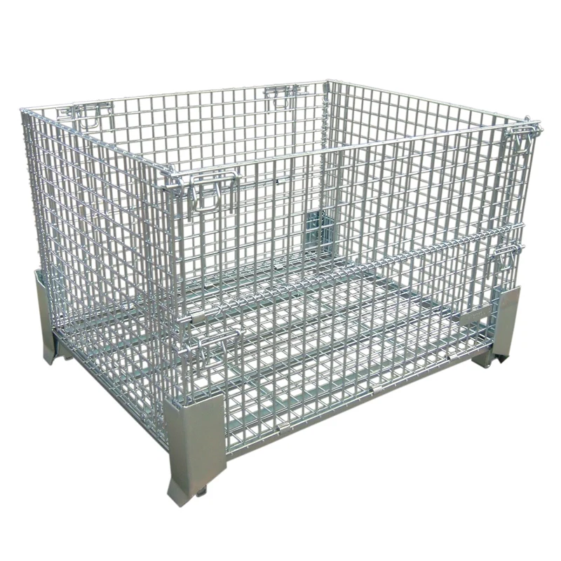 Best selling warehouse stacking wire mesh pallet storage cage