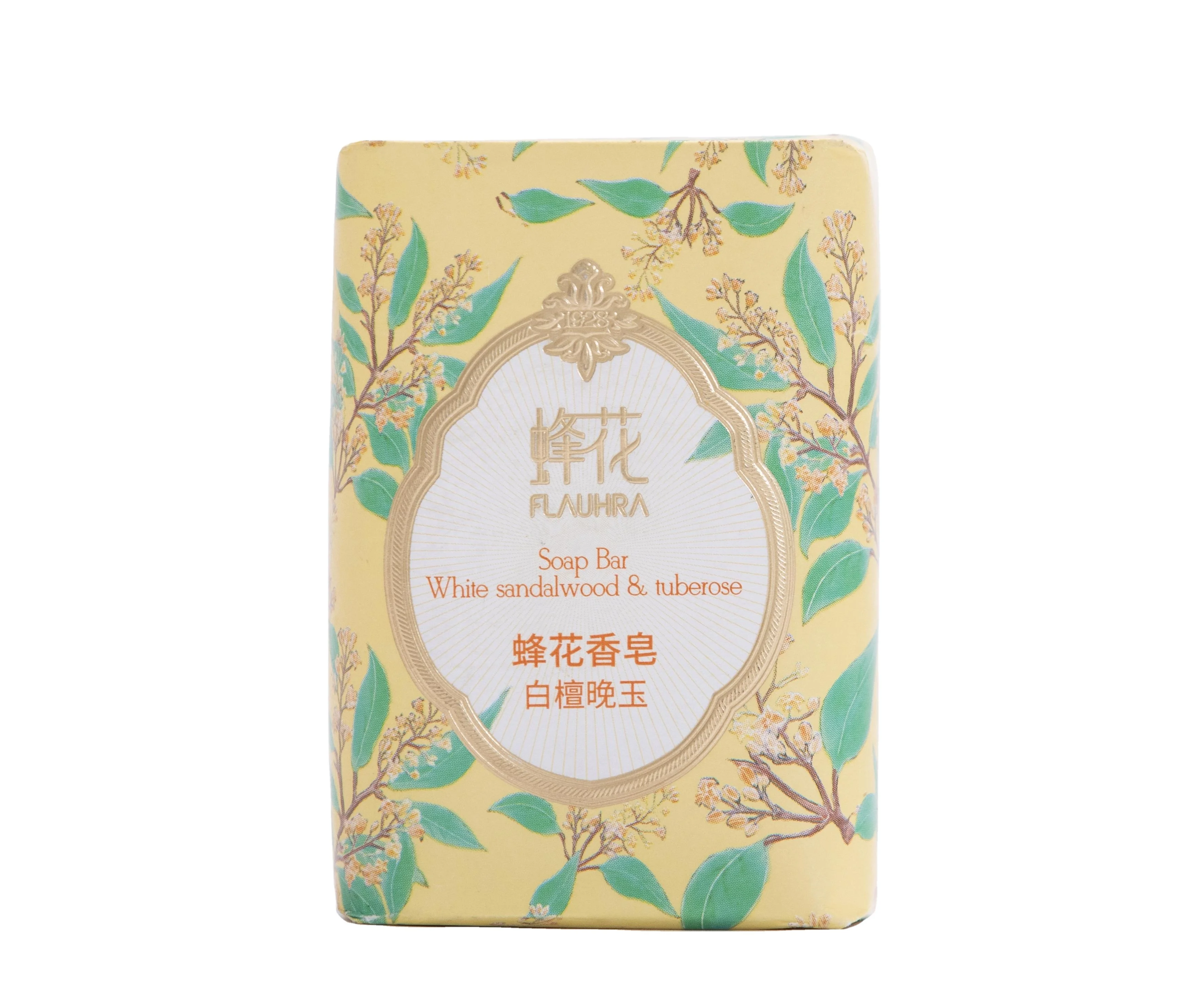 FLAUHRA brand soap bar toilet soap bath soap White sandalwood & tuberose fragrance