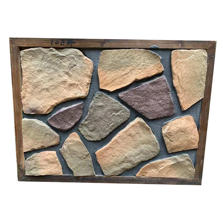 Изготовленный культурный камень форма полевой шпон искусственный для интерьера и экстерьера виллы