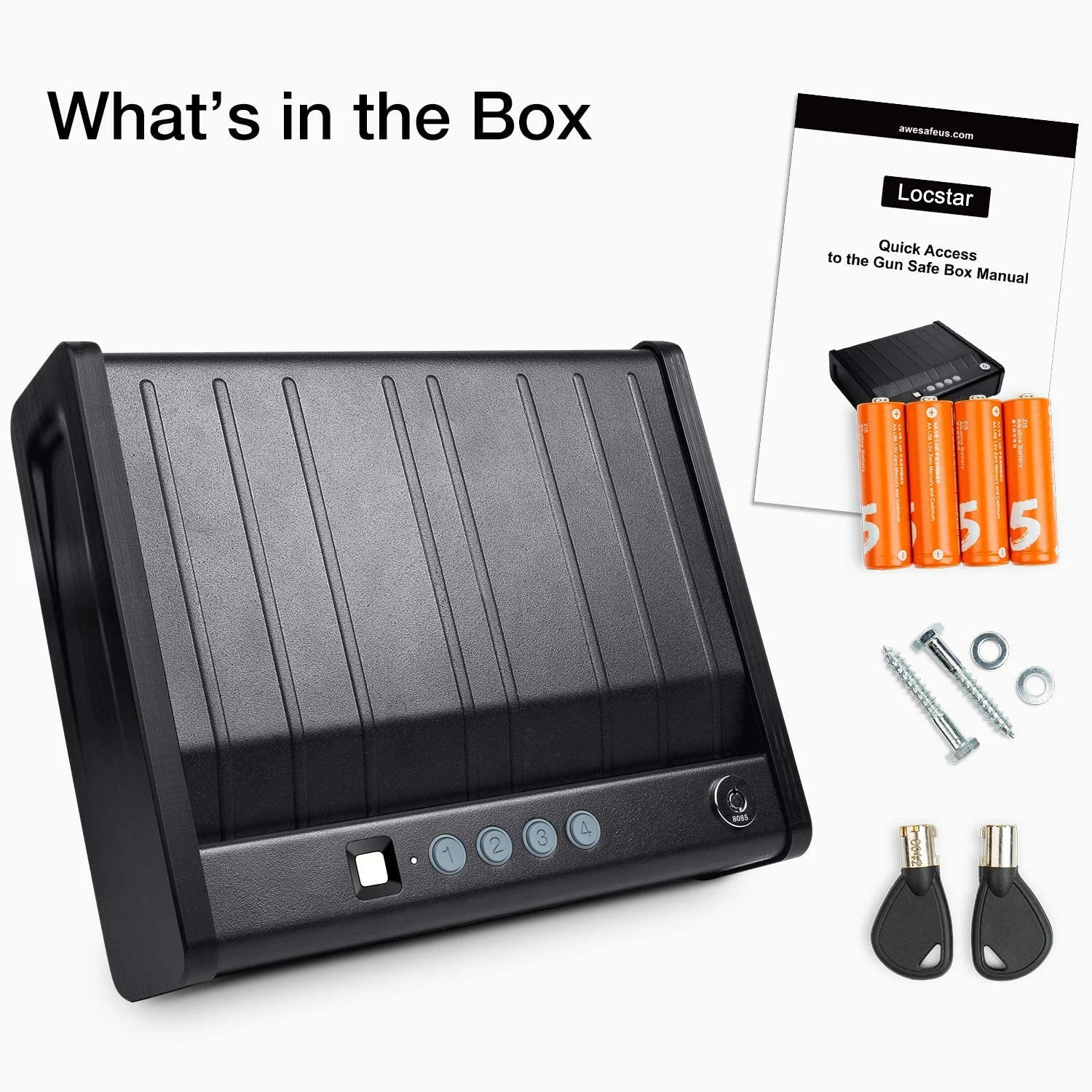Real Metal Steel Safety Safe Guns Box Fingerprint Key Fireproof Electronic Digital Safe Box