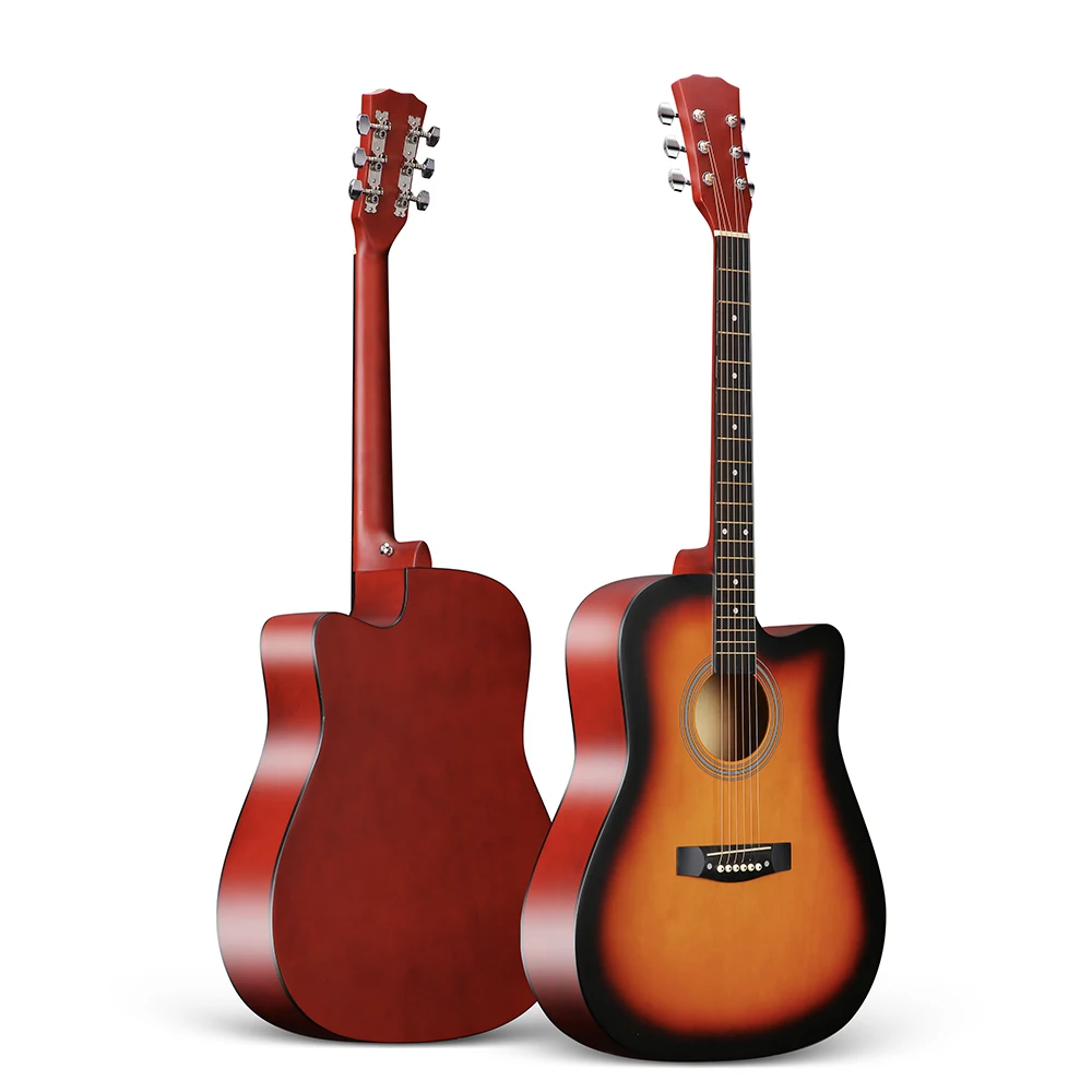 HOTSELL 41 INCH CUTAWAY ACOUSTIC GUITAR WITH MATE COLOR