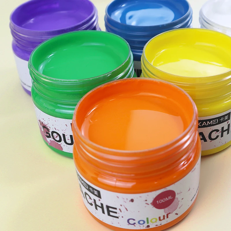 Hot selling high quality 100ml color gouache set