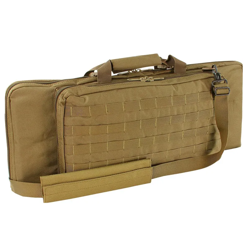 Tactical Double Short Barrel Soft Padded Gun Bags Molle Shooting Range Storage Backpack Gun Case Bag