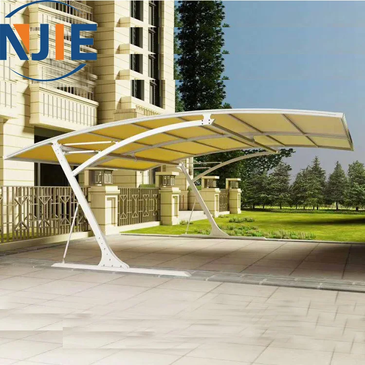 
Hot selling metal frame waterproof sunshade double car garages canopies carports 