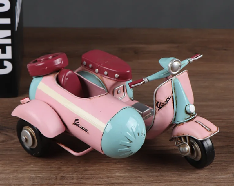 European-style Creative Home Furnishing Desktop Decorations Mini Sheep Three-wheeled Motorcycle Ornaments