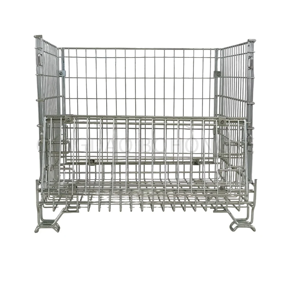 BHK80 Collapsible Wire Mesh Steel Container cage