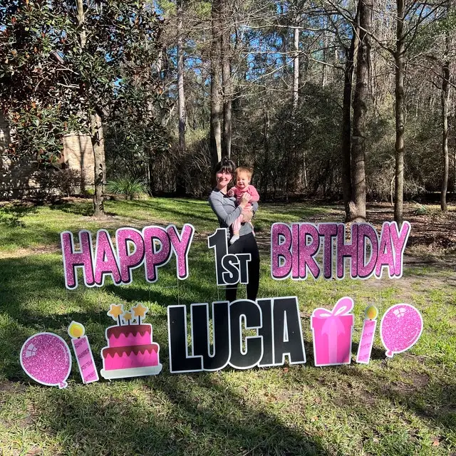 Factory customization we buy houses cash sports yard sign stake stands metal plaque display rack stork yard sign