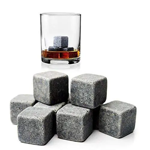 Gift Set Granite chilling ice stone cube white stone wine Ice Wine Chillers marble