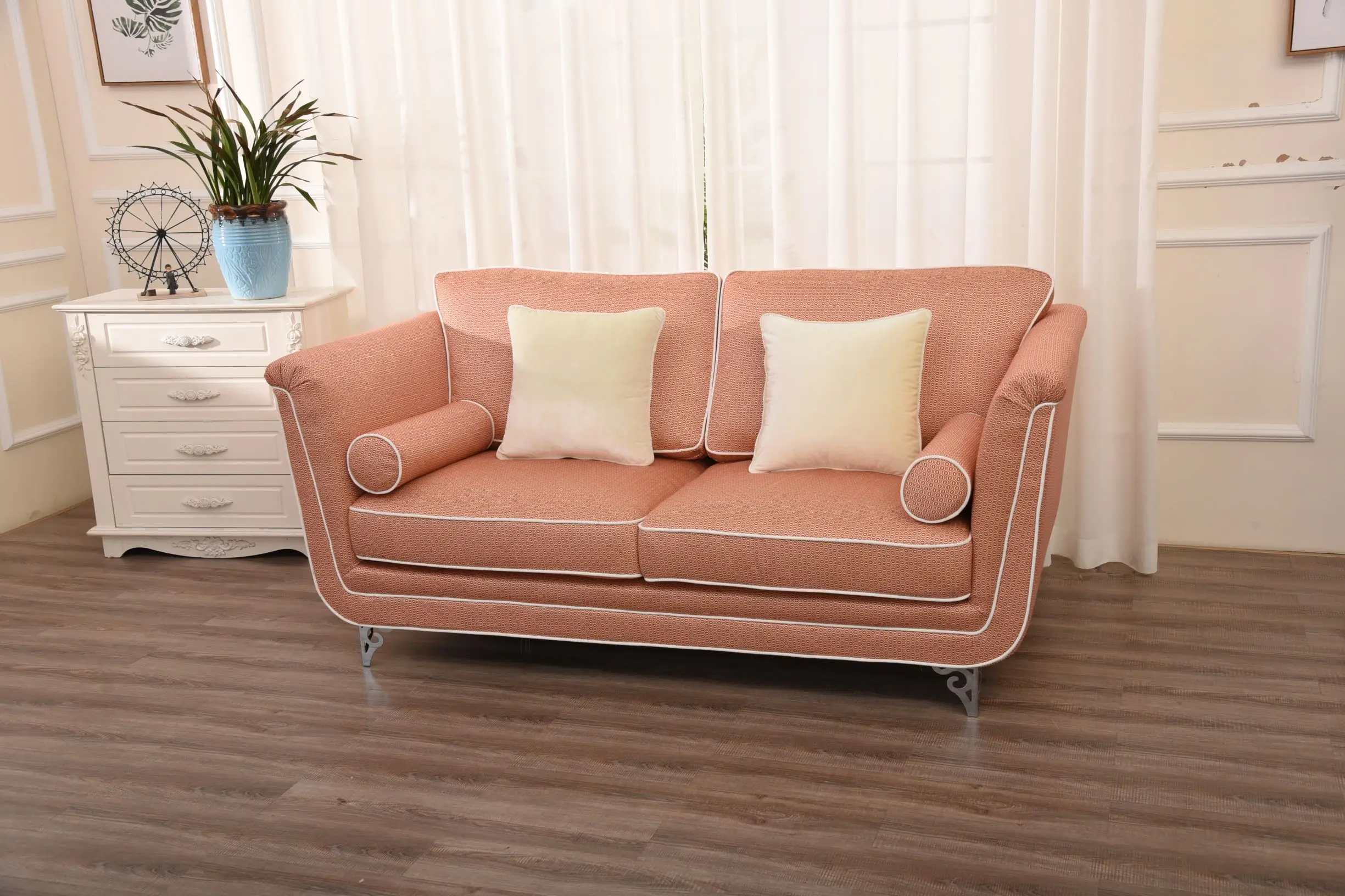 
Modern sofa set 2020 Orange chesterfield cllasicstyle garden relax sofa set design 