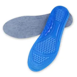footwear unisex free cutting lines stretchy gel cushioning shock absorbing silicone insole for shoe