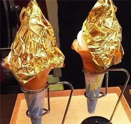  24K food decoration gold leaf 8x8cm booklet cake back foil drink coffee hot pot healthy