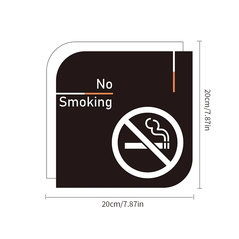 Лидер продаж, акриловый знак «не курить» с высокой видимостью и водонепроницаемостью для рабочей зоны, для школ, торговых центров, больниц