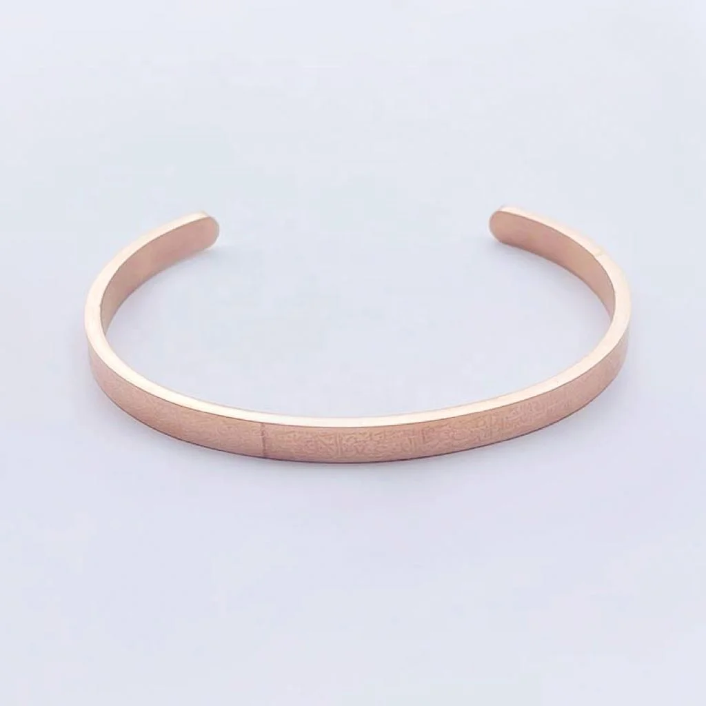 Hiphop Stylish Newest Trendy Popular Adjustable Opening Design Men Women Letter Pattern Bangles for Party