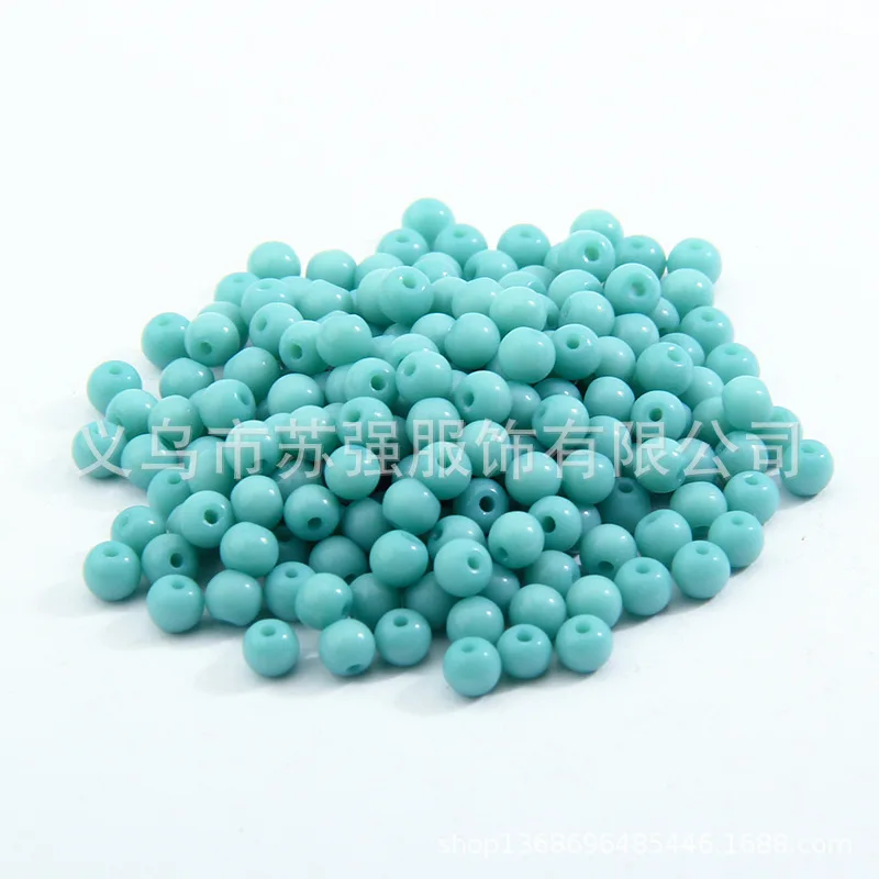 6/0 High Quality Perfect Round Glass Seed Beads Bulk Loose Beads Delicate Opaque Coating Color Seed Beads For Jewelry Making