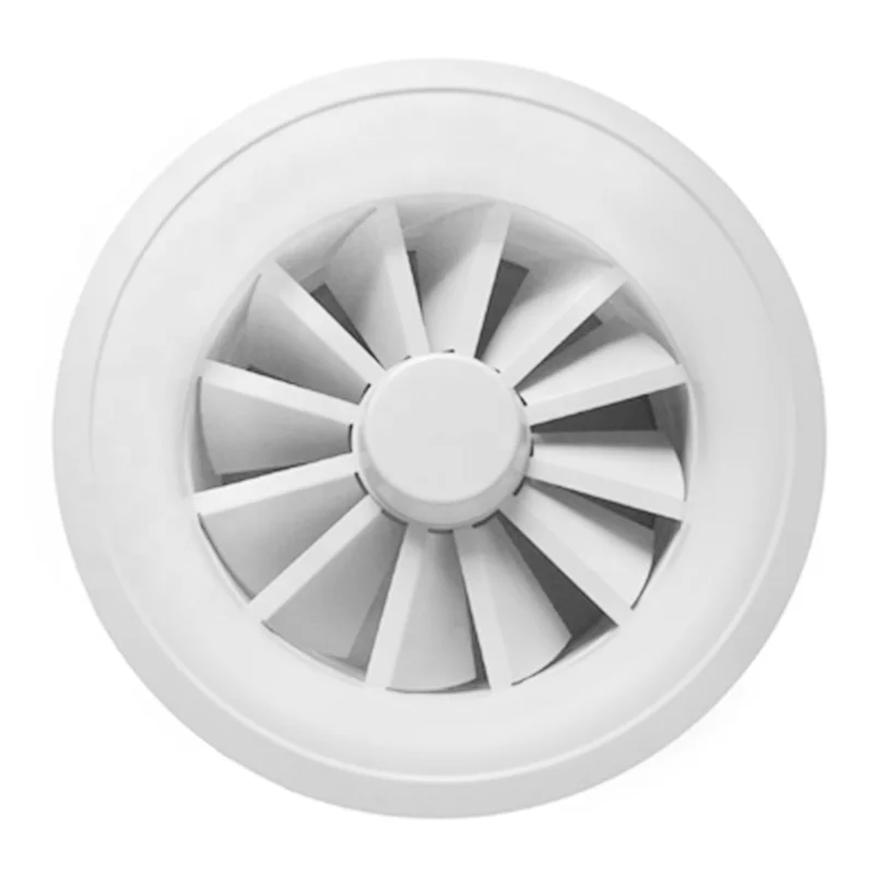 EAJET HVAC aluminum swirl diffuser adjustable blades ceiling round swirl air diffuser