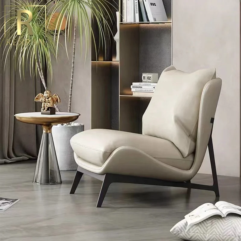 Light luxury single sofa leisure chair balcony apartment minimalist design tiger chair Nordic lazy living room leisure chair