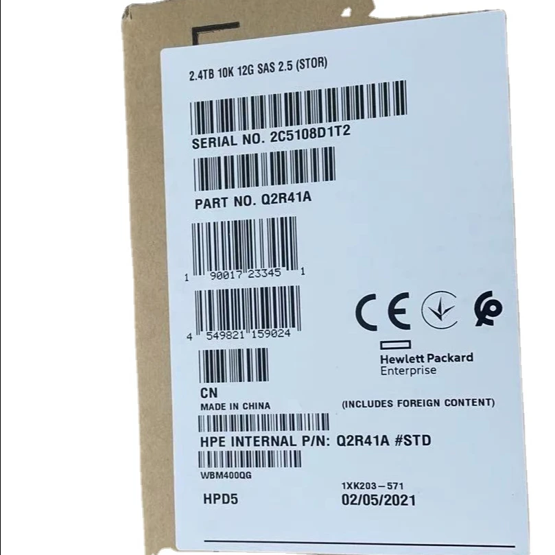 Original new retail original HPE MSA Q2R41A J9F46A J9F48A J9F49A Q1H47A 600GB 900G 1.2T 1.8T 2.4T 10K 15K SFF(2.5in) 2040 2050