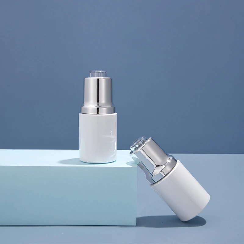 
30ml Luxury White Plastic ABS Dropper Aromatherapy Bottle Essential Oil Bottle With Dropper 