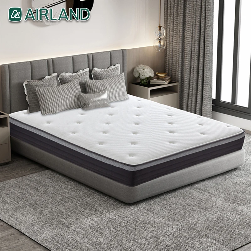 Роскошный латексный матрас на пружине для отеля, 5 звезд, Королевский размер 11 дюймов