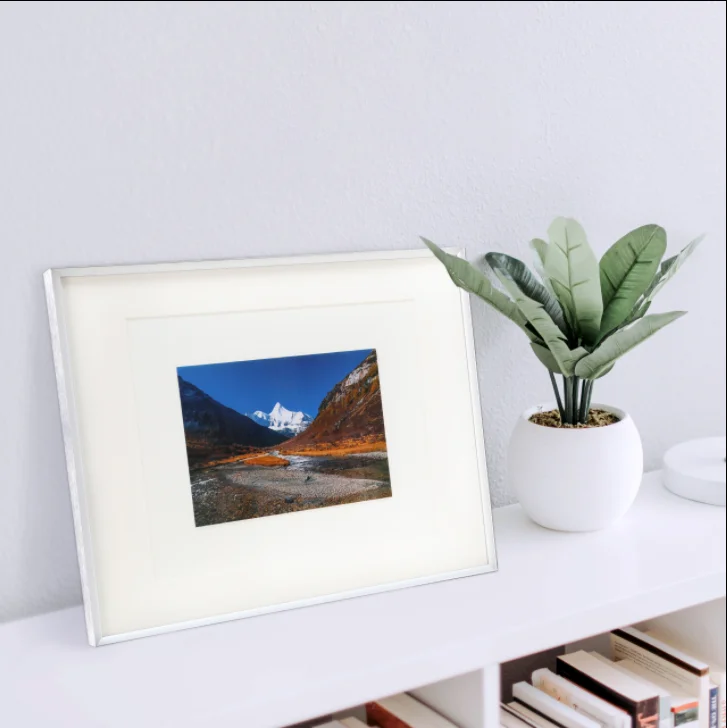 Decoration painting picture frame A1 A2 A3 A4 marcos para fotos white black gold frame aluminium square picture frame