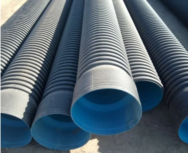УФ-устойчивая двухслойная гофрированная труба HDPE для канализации