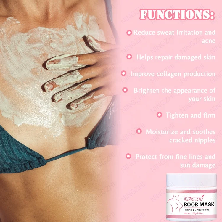 Private Label Wholesale Vegan Breast Care Moisturizing Firming Nourishing Boob mask
