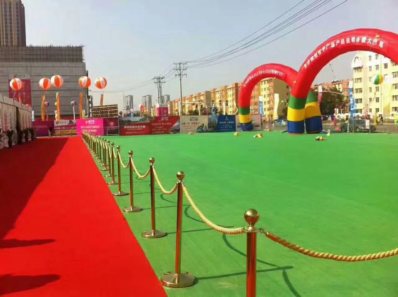 Red Carpet Event Party Awards Night rope Stanchion Barrier And Rope Set