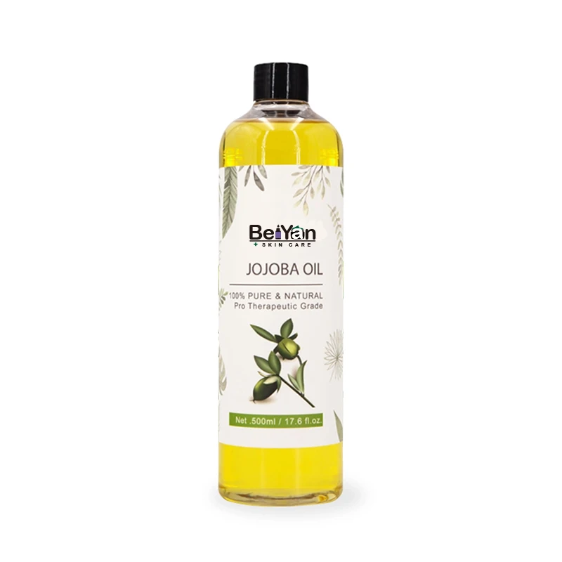 Natural Organic Jojoba Oil 17.6 Oz for Skin Hydrating and Moisturizing Hair Growth Pores Cleaning Pure Carrier Oil