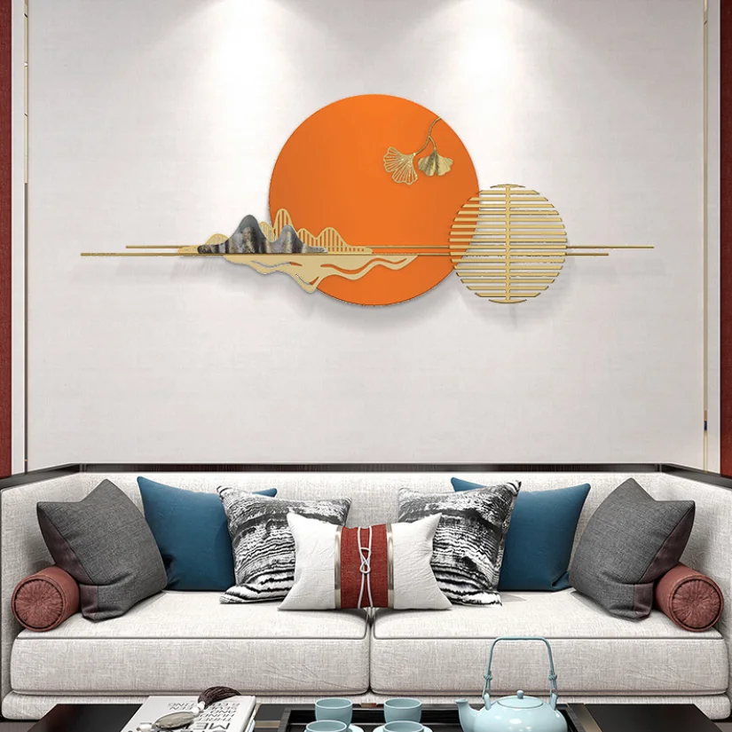 150*56 new products 2024 luxury interior design living room metal home wall arts decoration items for home house decor