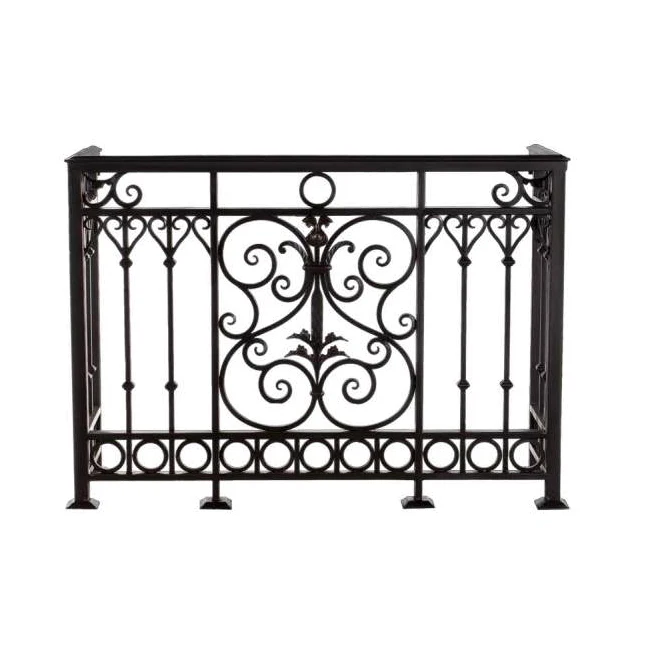 Luxury Wrought Iron Handrails Indoor Stairs Iron Railing Custom Iron Stair Railing