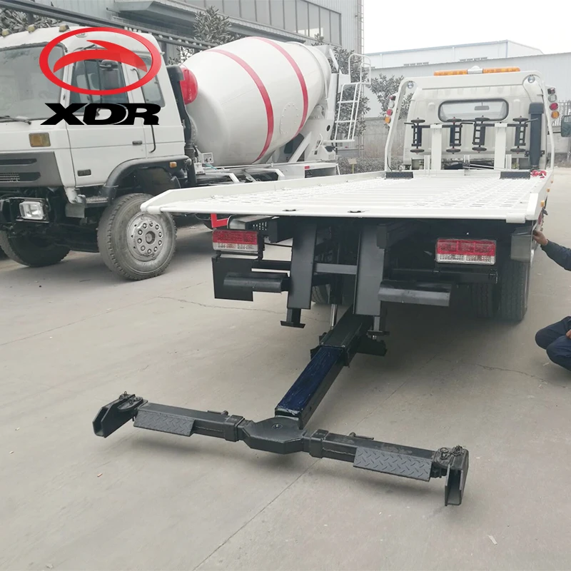 
road wrecker truck low slide flat bed recovery truck tow truck 