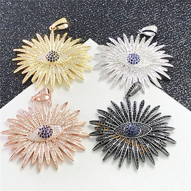 New Stunning fashion the Beautiful chrysanthemum eye shape of pendant symbol  Charm Accessoires for Bracelet Making pendant
