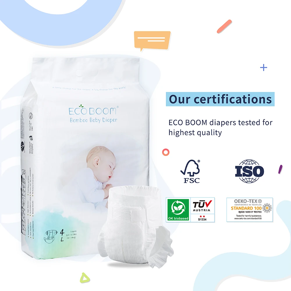 OEM ODM bamboo premium ecological agent Charcoal diapers ecologic baby nappies
