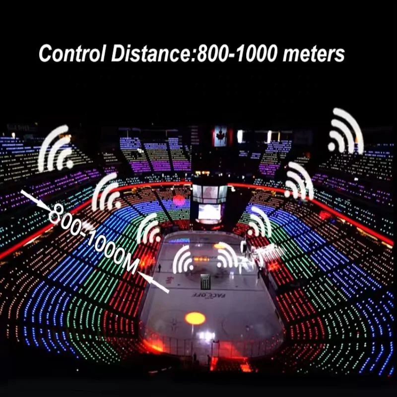 HOT 2024 Wedding party Glowing Flashing Sound Control RGB Lights in the Dark Night DMX remote controlled LED Wristband Bracelet