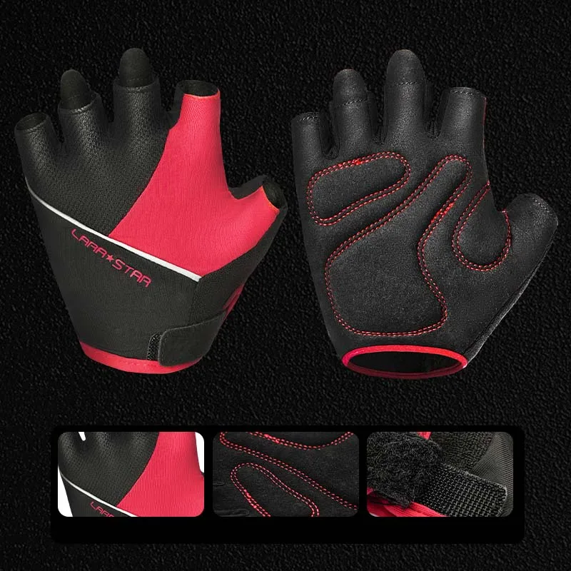 LS0746 Nylon polyester fitness gloves Half-finger Gym Gloves for children Workout Gloves for Exercise