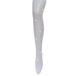DLL Sexy stockings with diamond fishnet small mesh pantyhose starry rhinestones fishnet pantyhose / tights