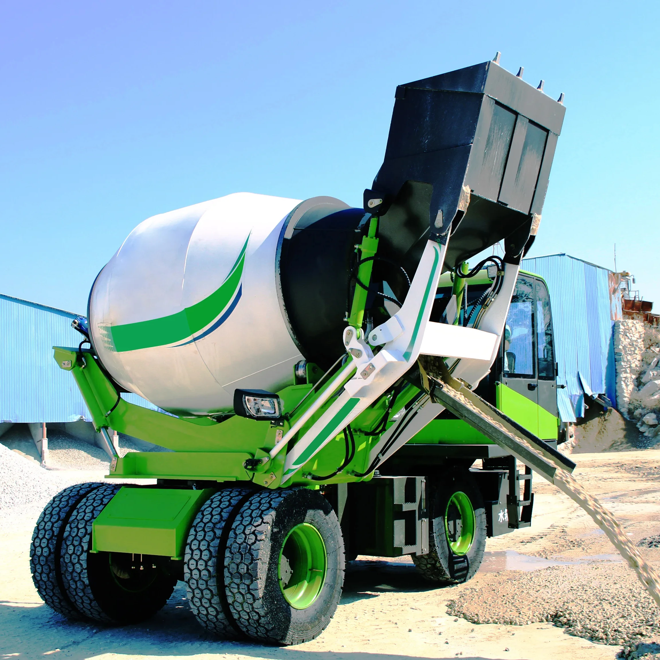 China HUAYA 1.5 2 3 3.5 4 6.5 m3 High quality factory Automatic loading Concrete mixer cement mixers with Euro5/atttachments
