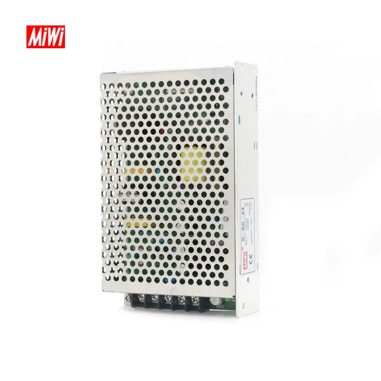 MiWi S-60-5V  5V 12A 60W ac dc smps Switching Power Supply