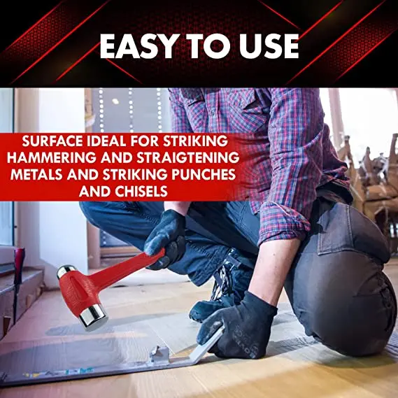 Мертвый выдувной молоток с двумя головками шариковый плоской нескользящей ручкой 1 5 фунта